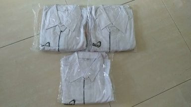 Pengiriman Baju My Pertamina ke Marpoyan Damai, Pekanbaru tanggal 17 Februari 2021