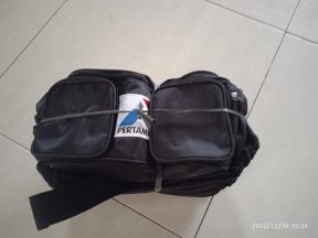 Pengiriman Tas Operator SPBU Pertamina ke Dumai tanggal 30 Desember 2022.