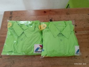 Pengiriman Seragam Agen LPG ke Singkawang tanggal 7 Januari 2023.