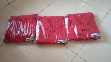 Pengiriman Seragam Operator SPBU Pertamina ke Jambi tanggal 22 Mei 2023.