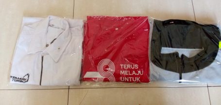 Pengiriman Rompi QQ dan Baju Turbo ke Lampung tanggal 18 Juli 2023.