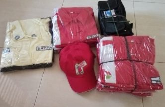 ngiriman Seragam Petugas SPBU Pertamina ke Taliwang Sumbawa tanggal 22 April 2024.
